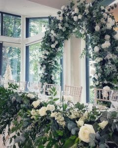 Wedding venue dresser, venue styling, venue stylist, wedding decor, peckforton castle