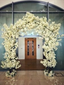 Wedding venue dresser, venue styling, venue stylist, wedding decor, peckforton castle