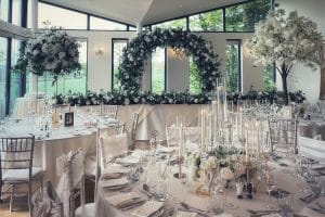 Wedding venue dresser, venue styling, venue stylist, wedding decor, peckforton castle